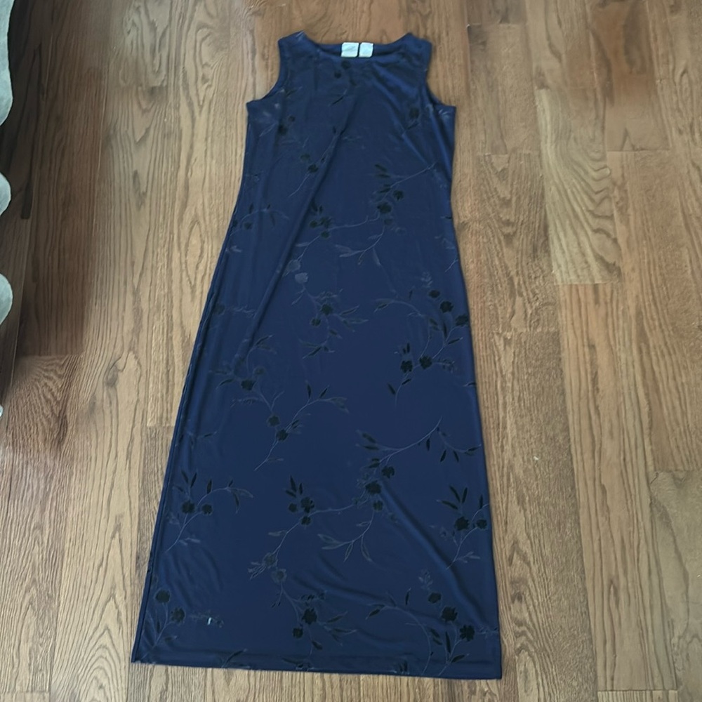 Emma James Navy blue 90s Maxi dress